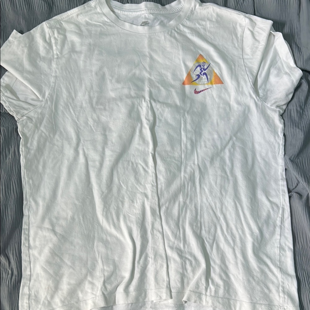White T-Shirt with Graphic Logo